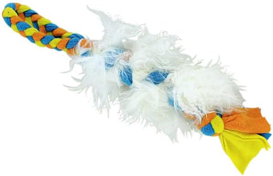 Clean Run Fleecy Fluffy Fur Braided Tug - Sheep (Small)