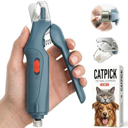 CATPICK 2-in-1 Cat & Dog Nail Clippers with Grinder and Dual LED Lights by Unknown