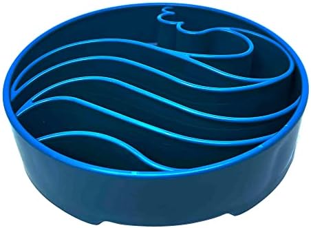 SodaPup Wave Enrichment Bowl – Durable Enrichment Slow Feeder Bowl Made in USA from Non-Toxic, Pet-Safe, Food Safe Material for Mental Stimulation, Slowing Down Eating, Healthy Digestion, & More - Image 2