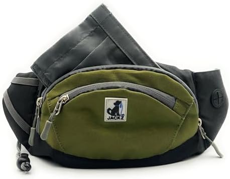 JACKZ Dog Treat Pouch, Green Dog Treat Pouches with Removeable Pocket, Treat Pouches for Pet Training with Dog Poop Bag Dispenser and Used Dog Poop Bag Holder, Dog Treat Bags Training Pouch by Unknown