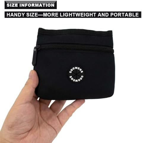 Dog Treat Pouch with Pet Training Clicker, Detachable Dog Puppy Training Treat Bag, 900D Oxford Cloth Magnetic Closure Small Dog Poop Bag Holder for Travel or Outdoor Use - Image 5