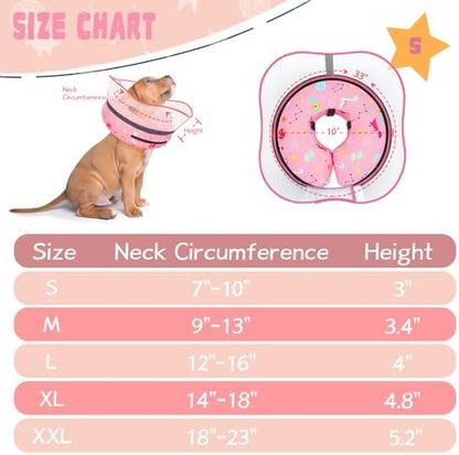 Elevated Inflatable Dog Cone Collar to Stop Licking, Dog Donut Collar After Surgery, Soft Pet Cone Alternative for Small Medium Large Dogs - Image 6