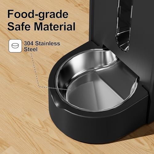 Gravity Automatic Cat Feeder, Water & Food Dispenser Set, Stainless Bowls - Image 5