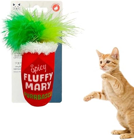 Huxley & Kent Plush Crinkle Catnip Cat Toy, Fluffy Mary, Large by HuxleyKent
