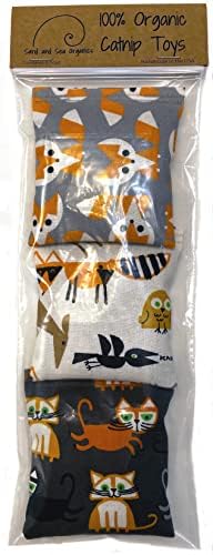 Organic Catnip Toys, Made with GOTS Certified Organic Fabric, Organic Catnip, Organic Thread, One package of 3 toys, Handmade in the USA - Image 7