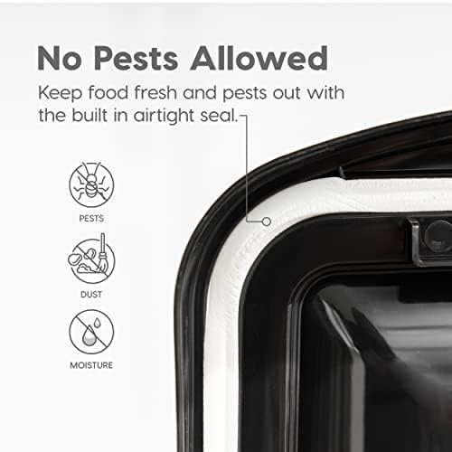 IRIS USA Dog Food Storage Container, Up to 50 lbs, Black, Made in USA - Image 5
