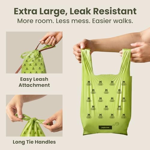 Pogi’s Dog Poop Bags with Handles – Extra-Thick, Leak-Proof, Large, Fresh Scent, 300-Count - Image 2