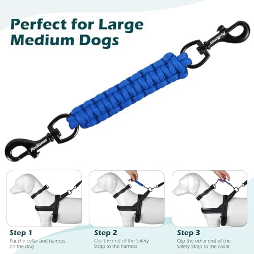 PetBonus Dog Collar Safety Clip, Handmade Prong Collar to Harness Connector - Image 6