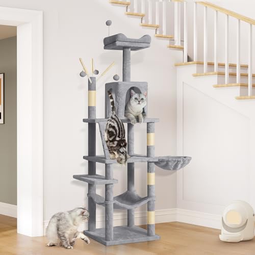 YITAHOME 64.5" Cat Tree, Multi-Level Cat Tower - Image 2