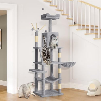 YITAHOME 64.5" Cat Tree, Multi-Level Cat Tower - Image 2