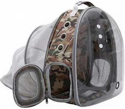 Expandable Cat Carrier Backpack with Bubble Window, Camo by TOYSINTHEBOX