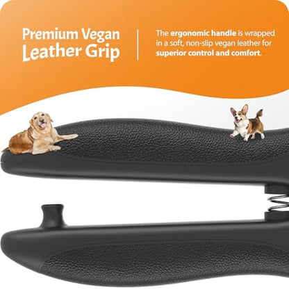 Pawsibility Pet Nail Clipper PRO 2026 -​​ ​​Quick-Vision LED Light | 2-Stage Adjustable Professional-Grade Blade | Adjustable Magnifier Safety Guard - for Cats, Small, Medium and Large Dogs​ - Black - Image 6