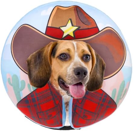 SCENEREAL Dog Cone Alternative After Surgery Donut Collar, Soft Inflatable by SCENEREAL