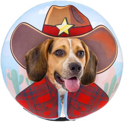 SCENEREAL Dog Cone Alternative After Surgery Donut Collar, Soft Inflatable by SCENEREAL