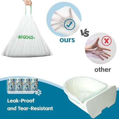 100 Pack Litter Box Bags, Compatible with Self Cleaning Litter Box Scooper Young & Luxury Pro & Ultra, Automatic Litter Box Liners, Replacement Trash Bags with Drawstring, 25.59" x 15.75" - Image 6