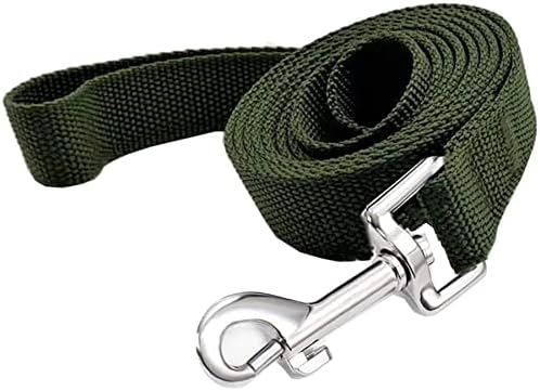 TAIAN 4FT/5FT/6FT Strong Dog Leash, Nylon Dog Leashes for Small Medium Large Dogs (Green, 1 in x 10 ft) - Image 2