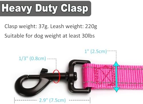 3 Handle Dog Leash 10FT Triple Handle Reflective Large Medium Dog - Image 3