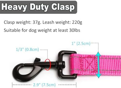 3 Handle Dog Leash 10FT Triple Handle Reflective Large Medium Dog - Image 3