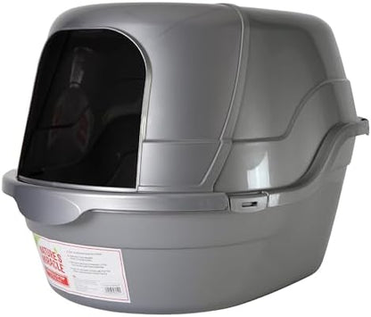 Nature's Miracle Hooded Flip Top Cat Litter Box with Charcoal Filter by NaturesMiracle