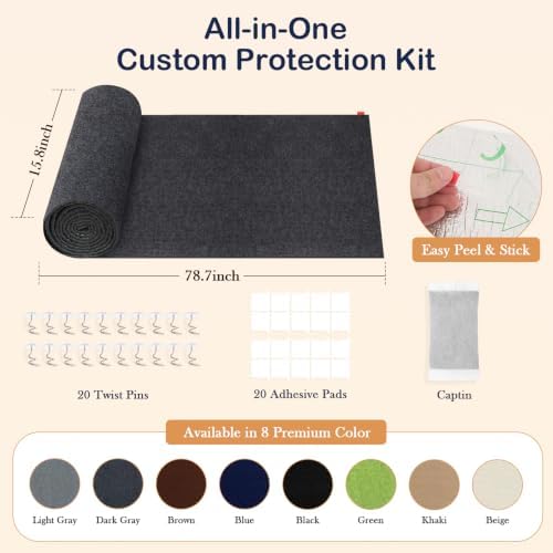 Cat Scratch Furniture Protector Scratching Mat Pad Couch Corner Protector - Image 2