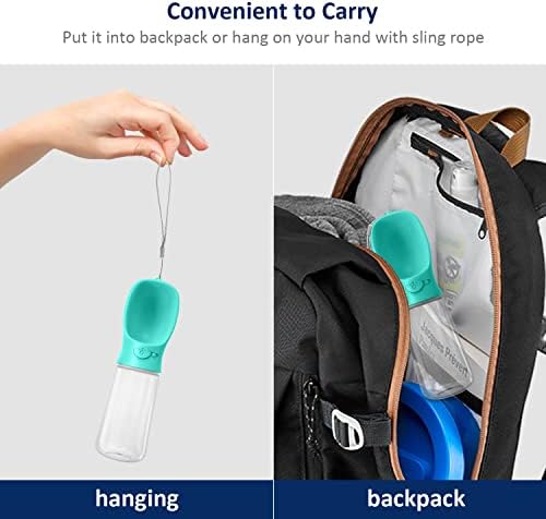 WePet Portable Dog Water Bottle, 19 OZ, Leak Proof Puppy Water Dispenser with Drinking Feeder for Pets Outdoor Walking, Hiking, Travel, Food Grade Plastic - Image 7