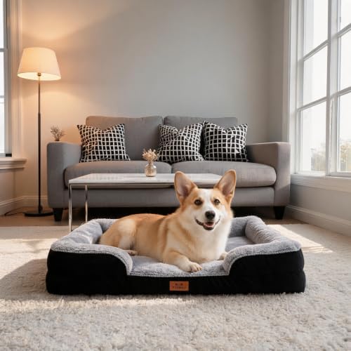 Orthopedic Dog Bed Medium Size Dog, Memory Foam Dog Bed Couch, 30" L - Image 2