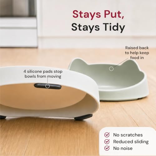 7 Ruby Road Shallow Cat & Kitten Food Bowls, Whisker Friendly, Set of 2 - Image 5