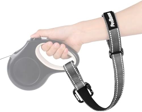 PetBonus Dog Leash Wrist Strap with Lockable Clip for Dog Retractable Leash by Petbonus