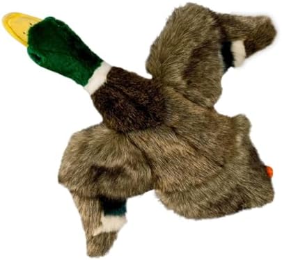 ALL FOR PAWS Duck Squeaky Doy Toy, Duck Dog Toy for Medium Large Breed, Puppy Fetch Toy with Squeaker, Plush Chew Dog Toy, 18 x 9.1 x 3.9 inches, Classic - Mallard L by Home