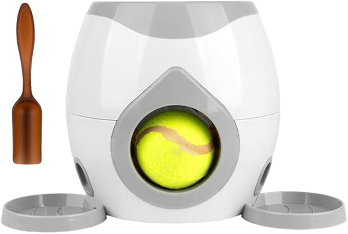 Interactive Dog Puzzle Toy - Drop The Ball to Get Treats, 2-in-1 Treat Dispenser & Slow Feeder for Healthy Eating, Keep Them Busy and Stop Boredom, Fun and Durable for All Breed