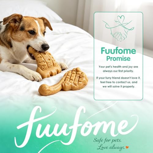 Fuufome Dog Chew Toys for Aggressive Chewers & Large Dogs Tough Nylon Bone - Image 7