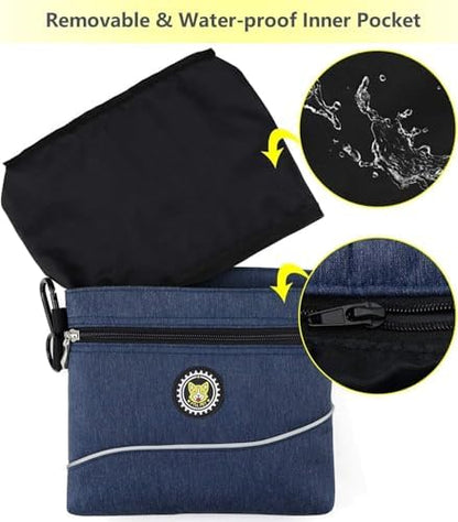 Viklluyr Dog Treat Pouch Bag with Magnetic Closure, Dog Food Carrier with Removable Inner Pocket, Perfect Dog Training Bag for Agility Training - Including Carabiner - Image 3
