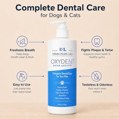 Oxydent Pet Dental Water Additive, Dogs & Cats, 16 oz - Image 2