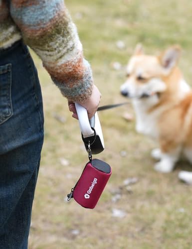 Gobeigo Dog Poop Bag Holder with Used Waste Bag Carrier(Red) - Image 4