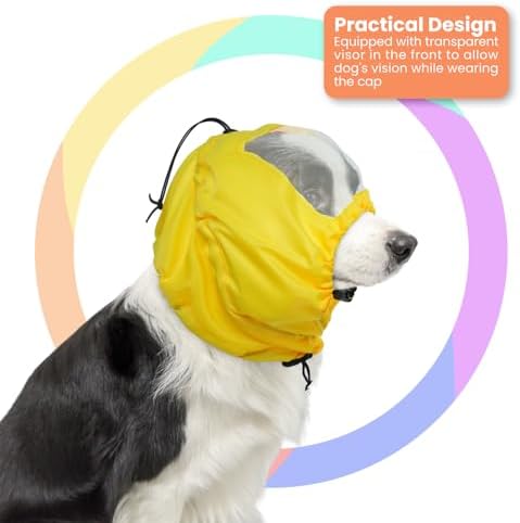 Nanaki Adjustable Shower Caps for Dogs Ears Dog Ear Covers for Bath, Shower Cap Reusable Waterproof Ear Covers for Dogs, Dog Ear Protection for Bath Dog Bath Ear Protection Bathing Grooming Swimming - Image 3