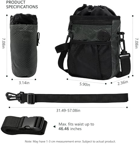 Dog Training Treat Pouch Hands-Free Waterproof with Adjustable Waist Strap - Image 5
