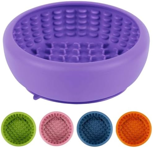 Dog Slow Feeder Lick Bowl, Freeze Lick Mat with Suction Cup by ZOURYNUA