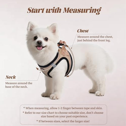 No Pull Dog Puppy Harness and Leash Set Reflective Mesh Vest Small - Image 2