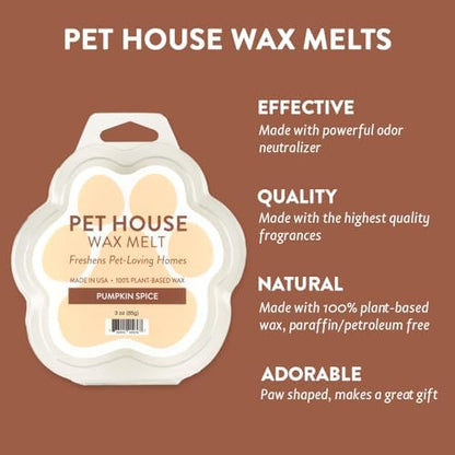 Pumpkin Spice Wax Melts for Warmer Plant-Based Wax, 4 Pack Pet House - Image 2