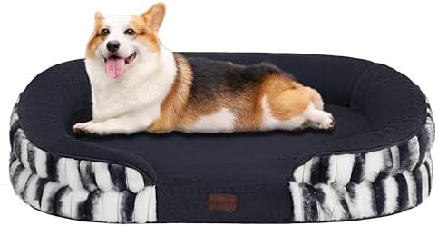 Dwanton Orthopedic Waterproof Medium Dog Bed Sofa, Gel Memory Foam, 36" by DWANTON