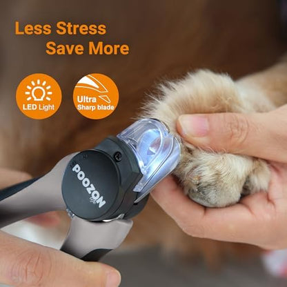Dog Nail Clipper with Light, Illuminates Nail Clipper Kit or Bloodline for Safe, Easy Trimmers, Extra Sharp for Thick Nails, Quick Sensor, Avoid Over Cutting Toenail, for Cats & Dogs - Image 5