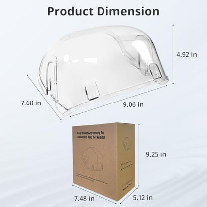 Rear Cover for Automatic Microchip Cat Pet Feeder - Prevents Persistent Pet from Getting Food from The Back of The Feeder - Image 7
