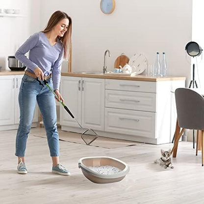 Sand Dipper Metal Cat Litter Scoop – Long Handle Cat Poop Scooper for Litter Box (27”), Heavy-Duty Stainless Steel Kitty Litter Scoop (Junior) - Image 3