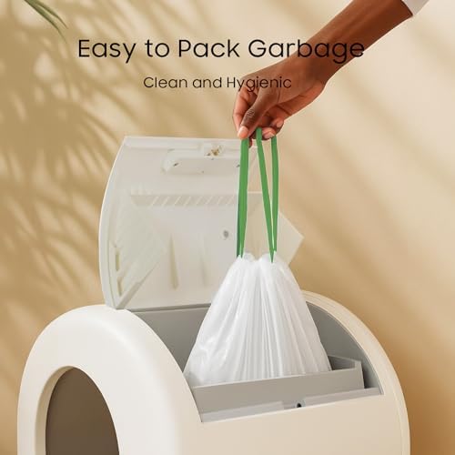90 Count Cat Litter Bag Liners, Only Compatible with MW-SC01/SC02/SC09/LR01 Meowa Self-Cleaning Cat Litter Box, Thick Leakproof, 18" x 12.6" - Image 4