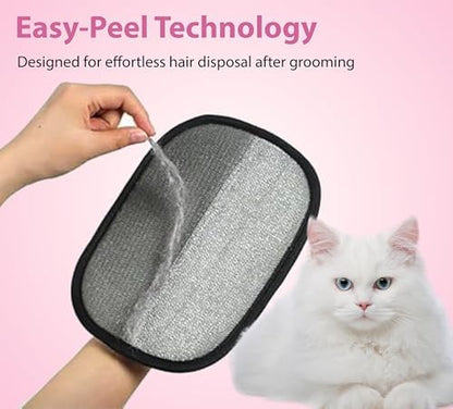 Pet Grooming Glove Set for Dogs & Cats – Premium Pet Hair Removal Glove with Free Nail Clippers & Nail File - Image 6