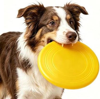 Flying Disc Dog Toy, Interactive Dog Toys - Soft Frisbee for Dogs, Durable Dog Frisbee for Outdoor Play, Visible Color Toys for Active Dogs by Unknown
