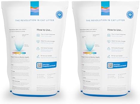 PrettyLitter Health Monitoring Cat Litter, Lotus Flower, 2-Pack, 6 lb. Bags - Image 2