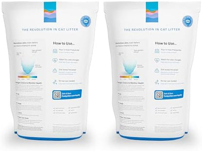 PrettyLitter Health Monitoring Cat Litter, Lotus Flower, 2-Pack, 6 lb. Bags - Image 2