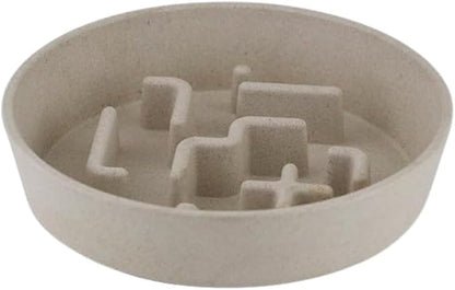Sustainable Dog Slow Feeder Bowl – 11.8 OZ (350 ML) | Eco-Friendly Material, Dishwasher Safe | Suitable for Dry and Wet Food | Durable and Easy to Clean | Off White