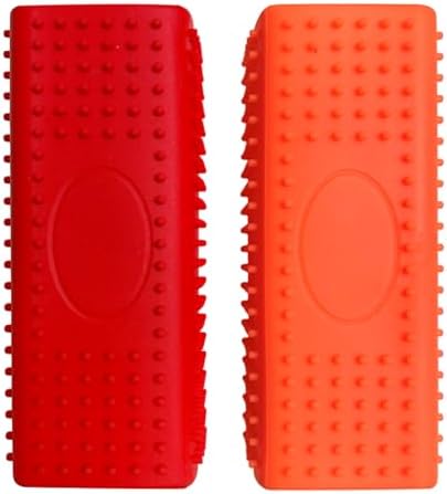 2pcs Pet Hair Remover, Dog Cat Block Roller Cleaner, Car Carpet Cleaner Brush for Small Animals, Pet Hair Removal Tool for Interior, Furniture, Sofa, Car Seat (Orange+Red) by WOPPOWFINDWHATYOULOVE